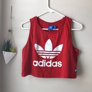 Cropped vintage adidas tank